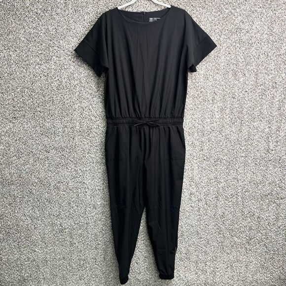 Albion Jumpsuit Women’s Medium Everyday Black with Zip Ankles - Picture 1 of 11